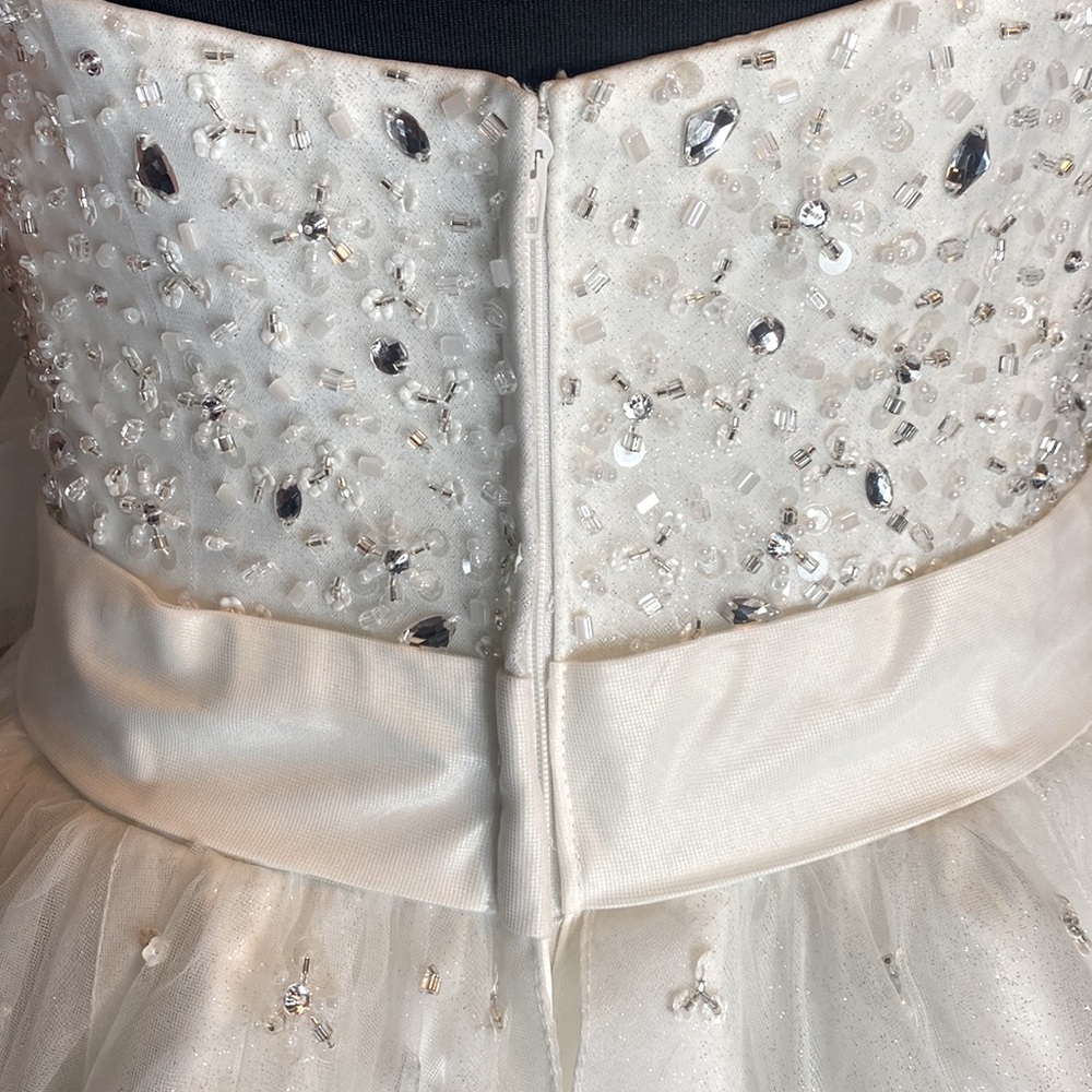 Fairytale Weddings Alfred Angelo Ivory Cinderella Ballgown Wedding Dress Size 10 - Picture 13 of 16
